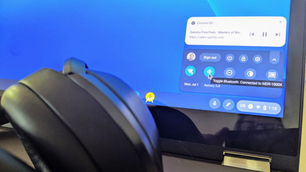Bluetooth audio Chromebook