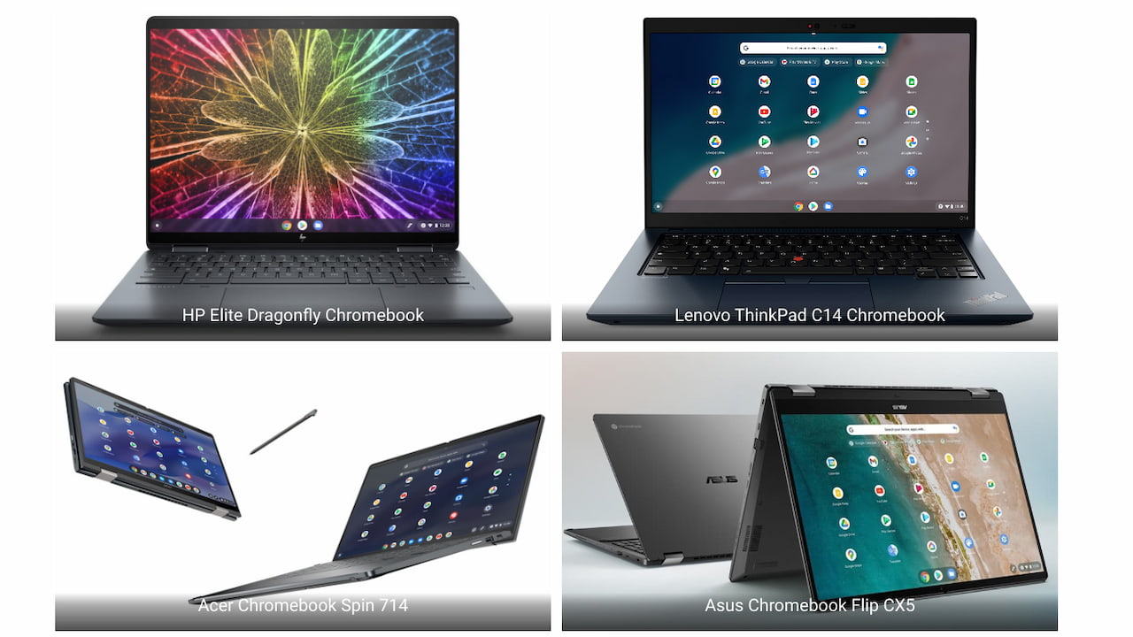 12th gen Intel Chromebooks