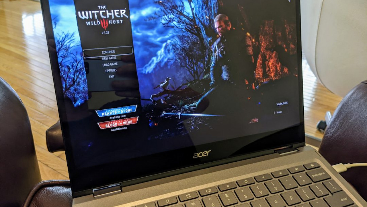 Witcher 3 on Chromebooks doesn't currently use Nvidia GPUs