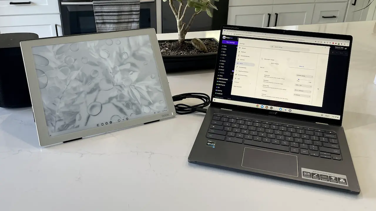 Chromebook and E Ink monitor