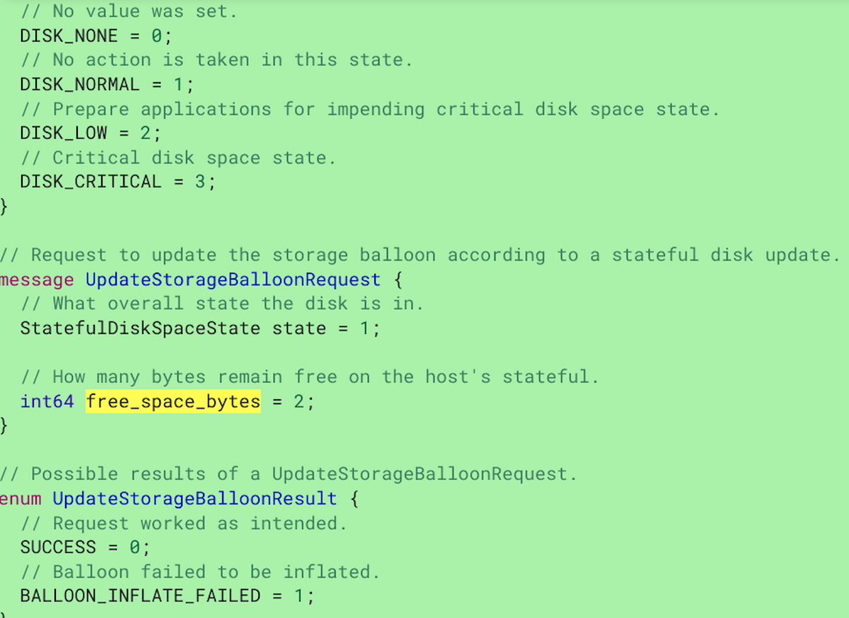 Linux on Chromebooks storage ballooning disk space