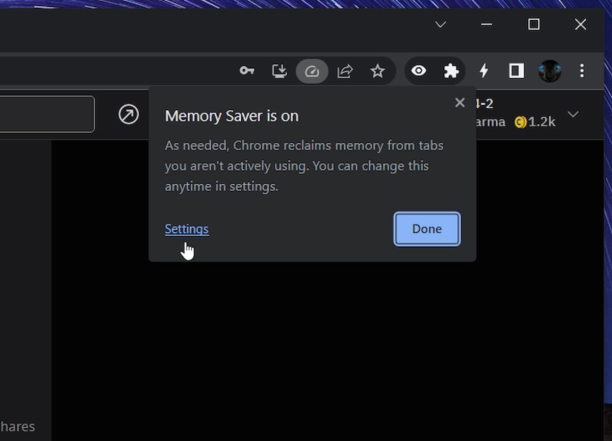 Memory saver in Chrome and ChromeOS