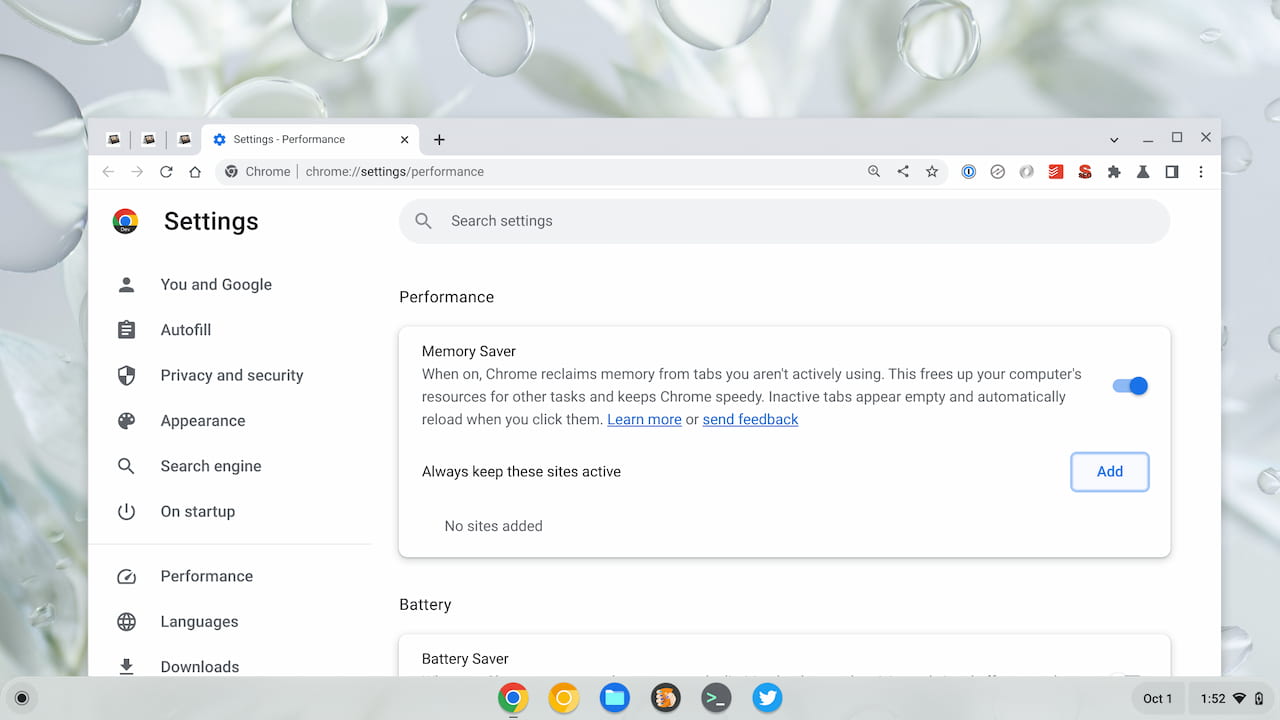 ChromeOS 108 release with Memory Saver can help with Chromebook performance