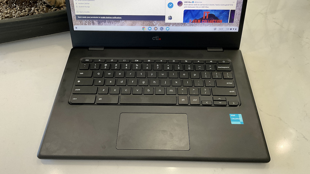 CTL Chromebook keyboard and trackpad