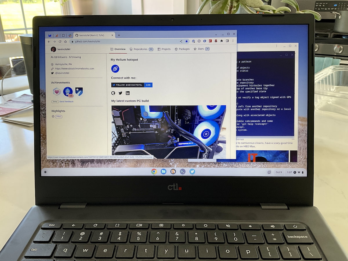 Web and Linux on the CTL Chromebook