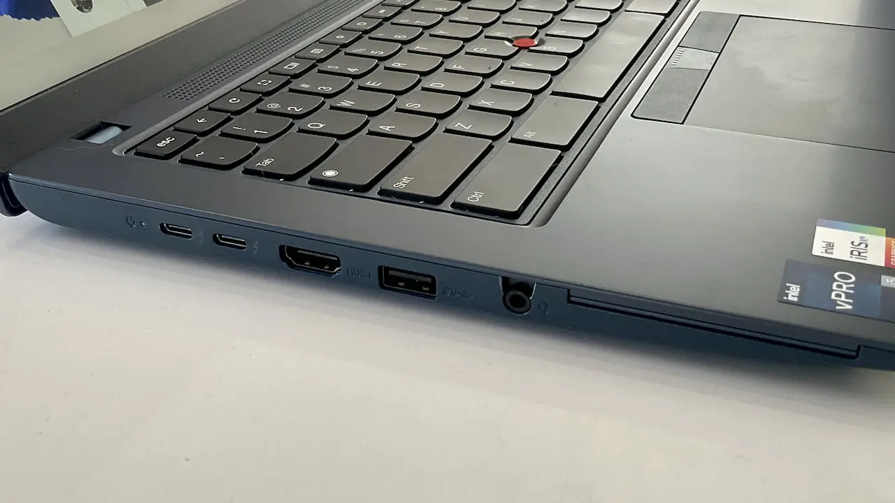 Left side of the C14 Chromebook