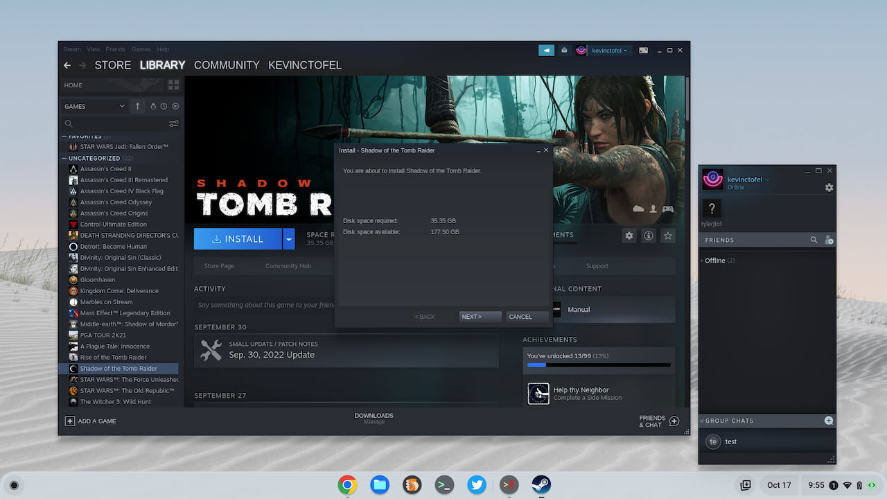 I can see why Steam on a Chromebook is still an alpha