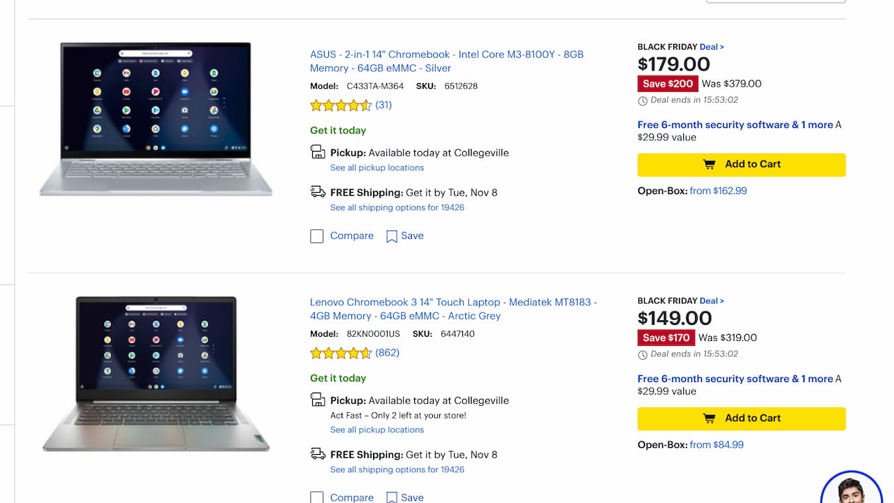 Black Friday Chromebook deals