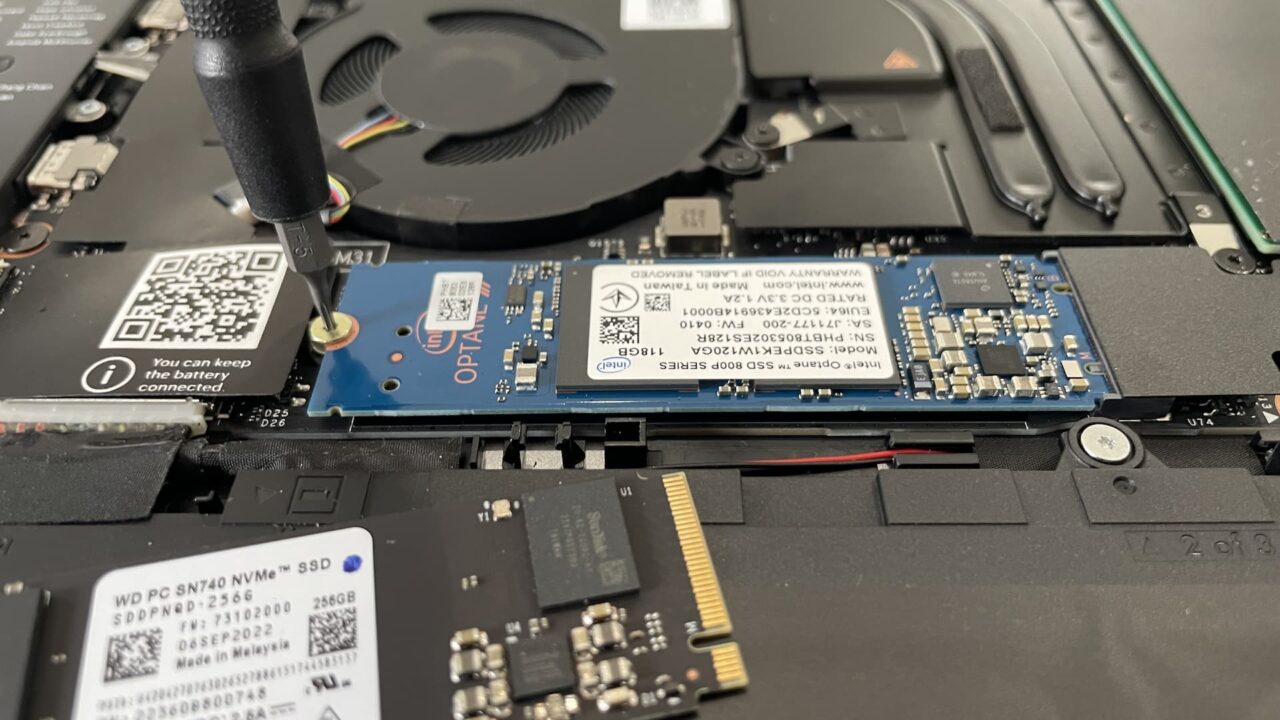 Intel Optane SSD in the Framework Chromebook