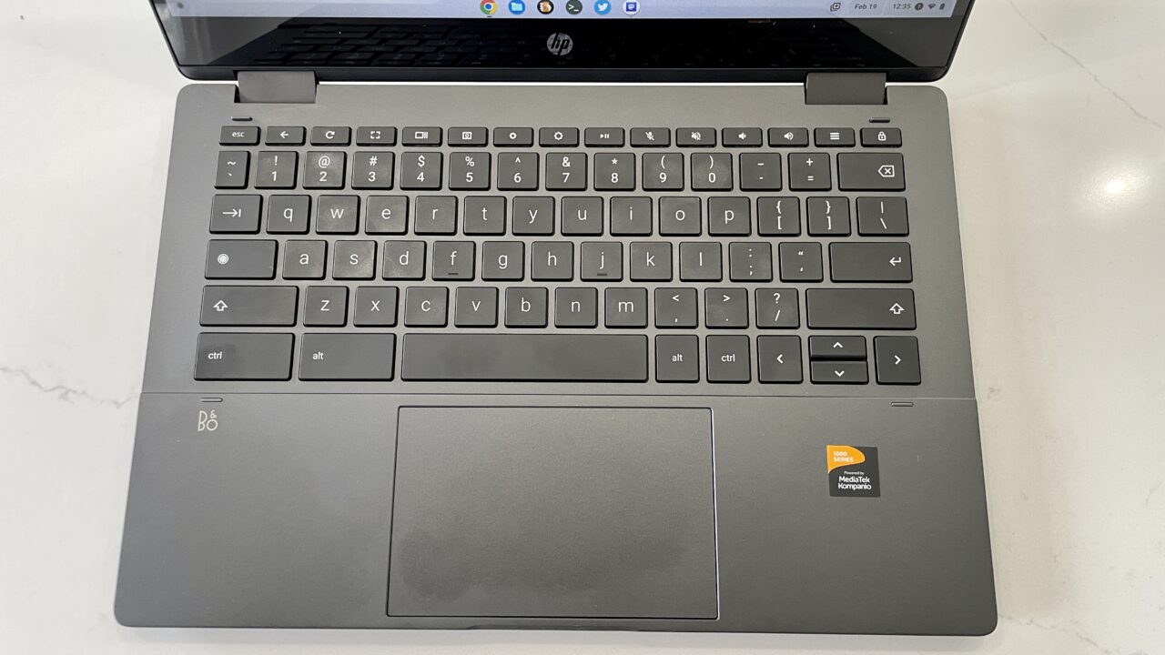 HP Chromebook x360 14b keyboard