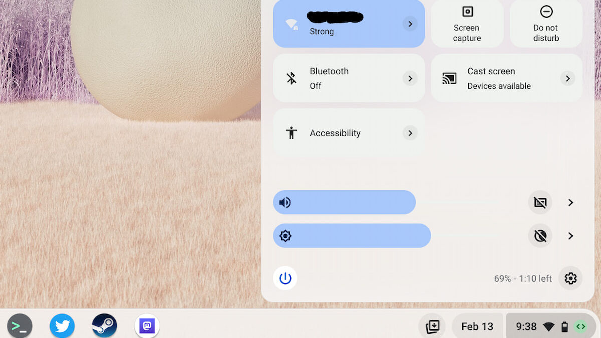 How to Enable Material You Quick Settings Menu on a Chromebook