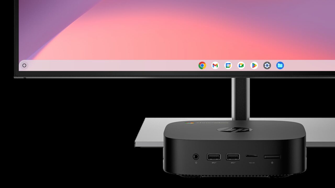 HP Chromebox Enterprise G4 and monitor