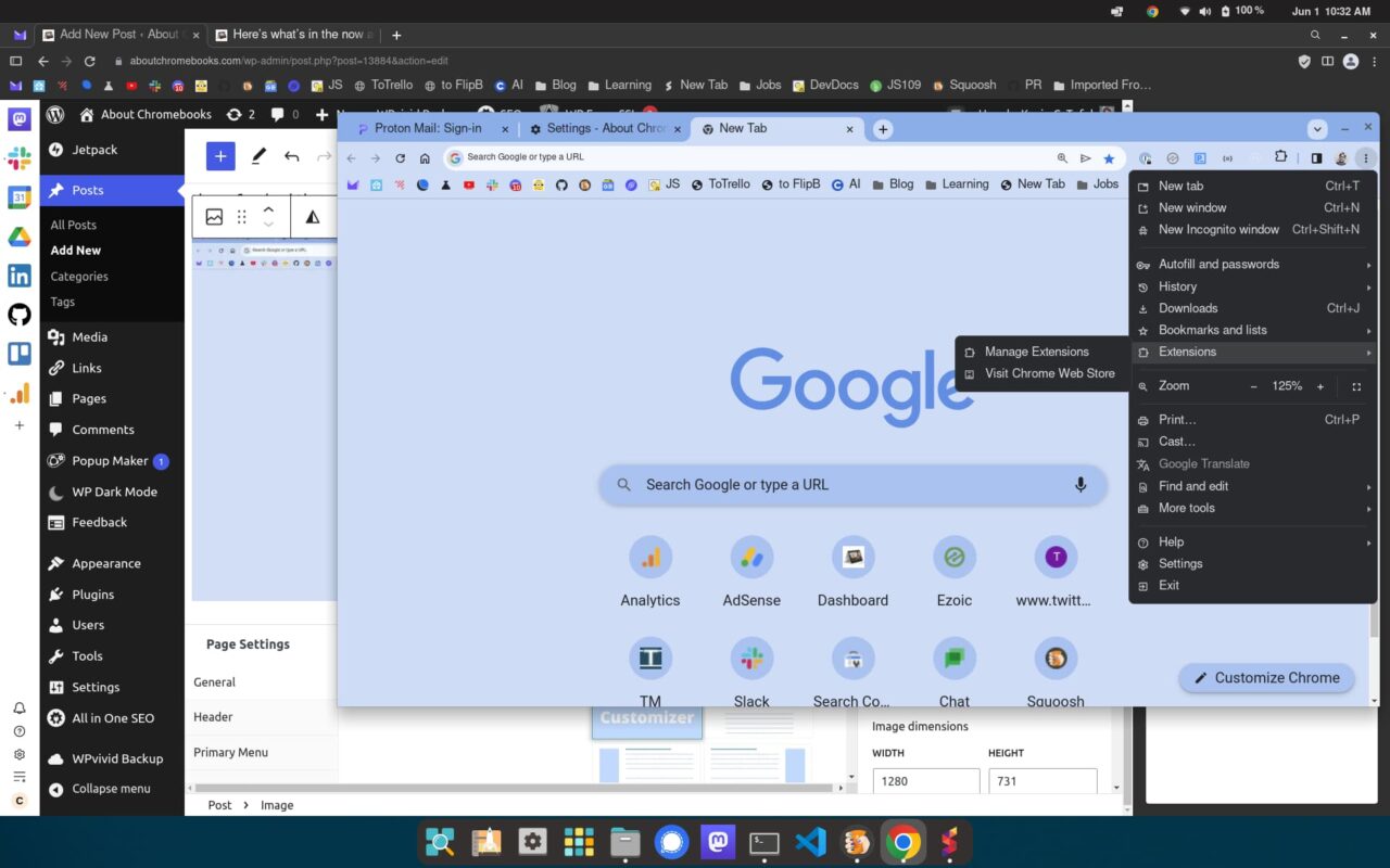 Google Chrome 114 updates the three dot menu