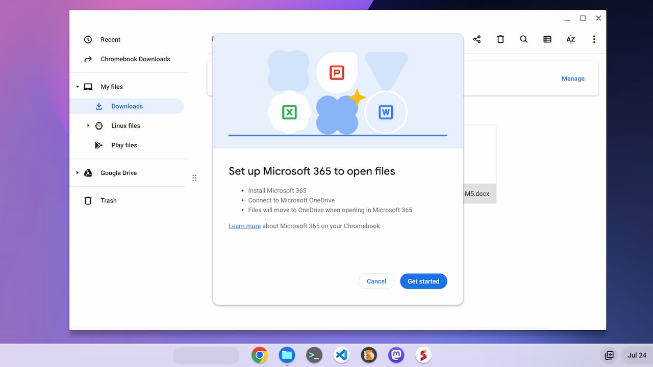 The Microsoft Office 365 Chromebook integration setup is simple