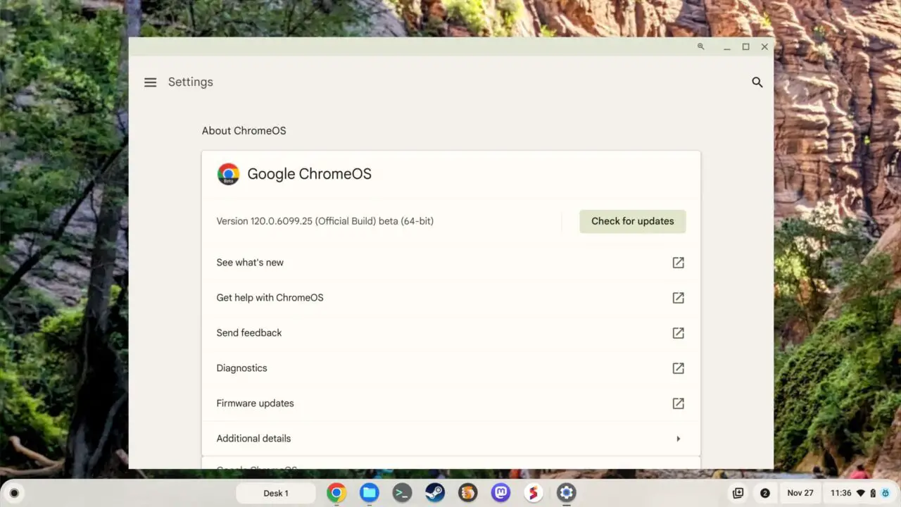 If you wanted ChromeOS 119, you could try the ChromeOS 120 Beta Channel