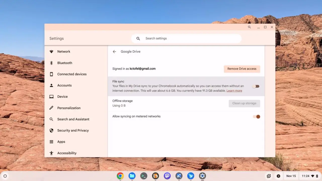 Chromebook Plus devices can sync their entire Google Drive to a Chromebook for offline use with ChromeOS 119