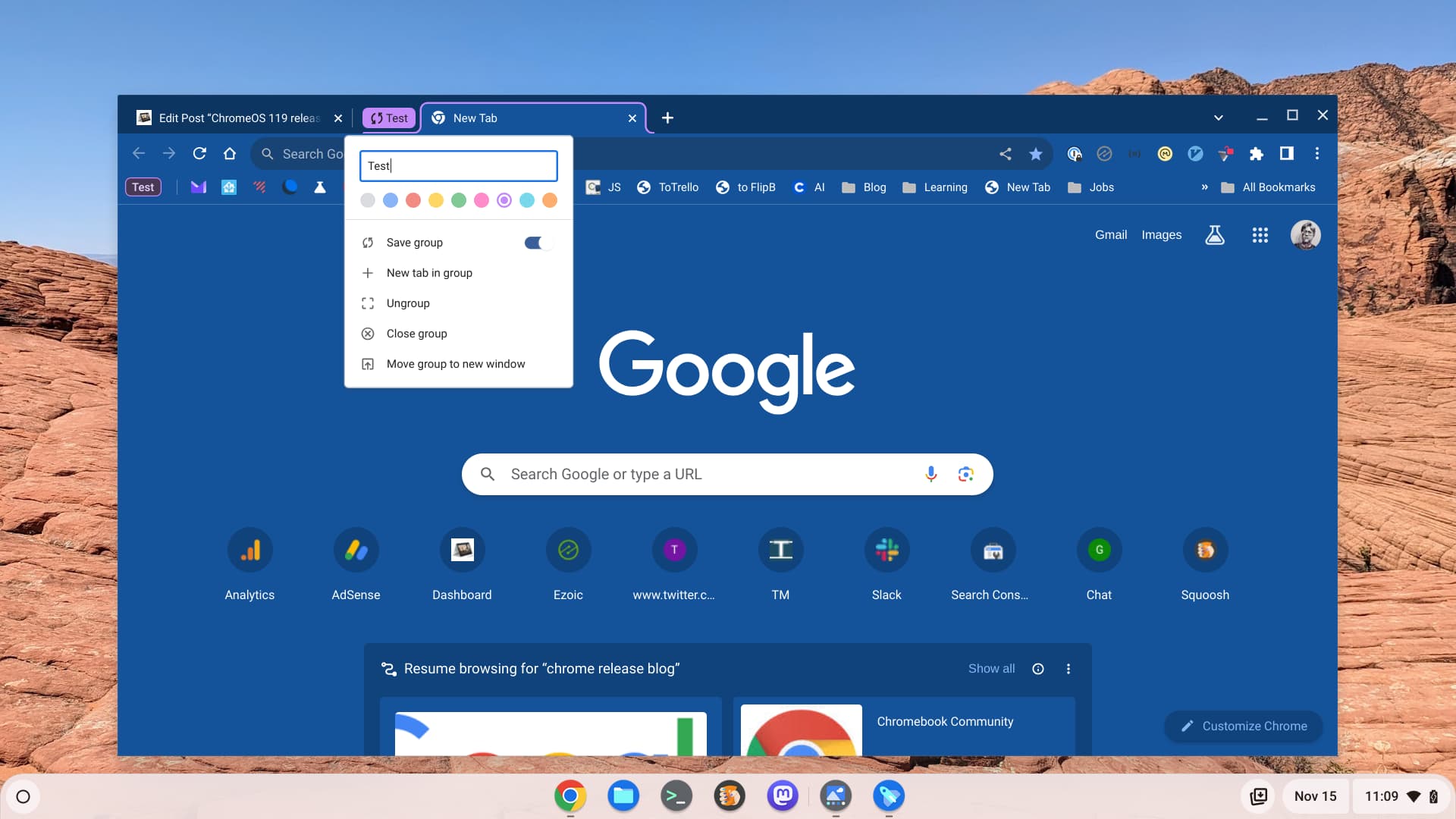 ChromeOS 119 release adds several new Chromebook features