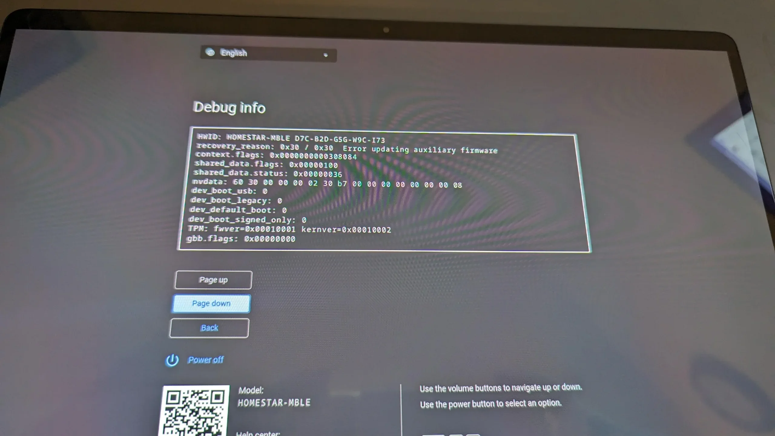 Lenovo Chromebook Duet 5 firmware upgrade failing on ChromeOS