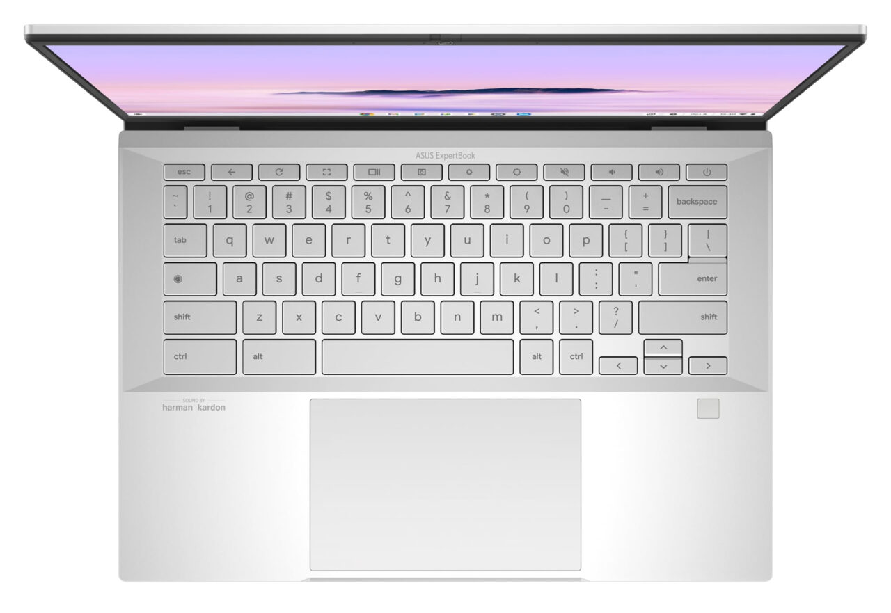 Asus CX54 Chromebook Plus keyboard and trackapd