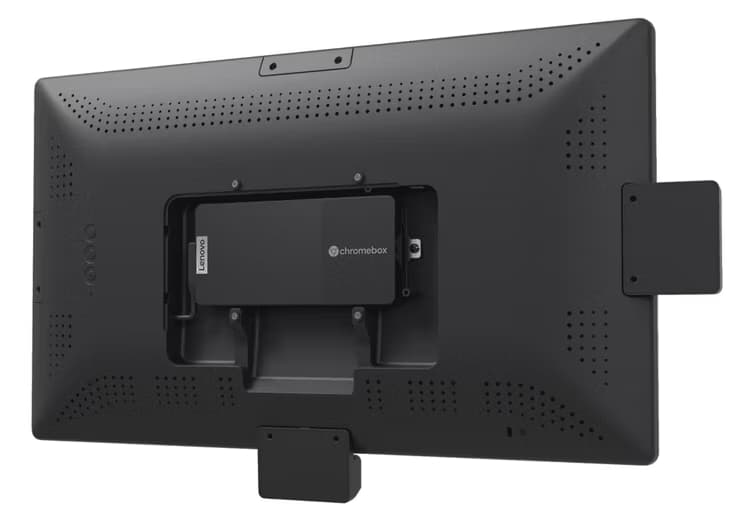 Lenovo Chromebox Micro is a small ChromeOS device that can attach to the back of a monitor