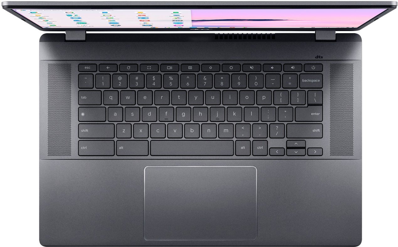 Acer Chromebook Plus 515 keyboard and trackpad
