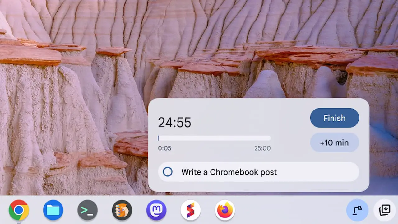 Focus Mode in ChromeOS 122 brings a Pomodoro timer to Chromebooks