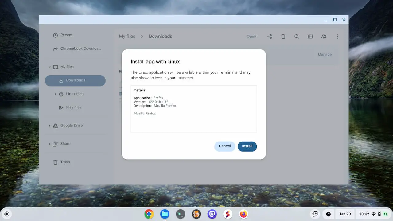 How to install Firefox on a Chromebook the easy way with the ChromeOS Files app