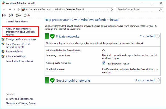 Chrome and Firewall Interaction