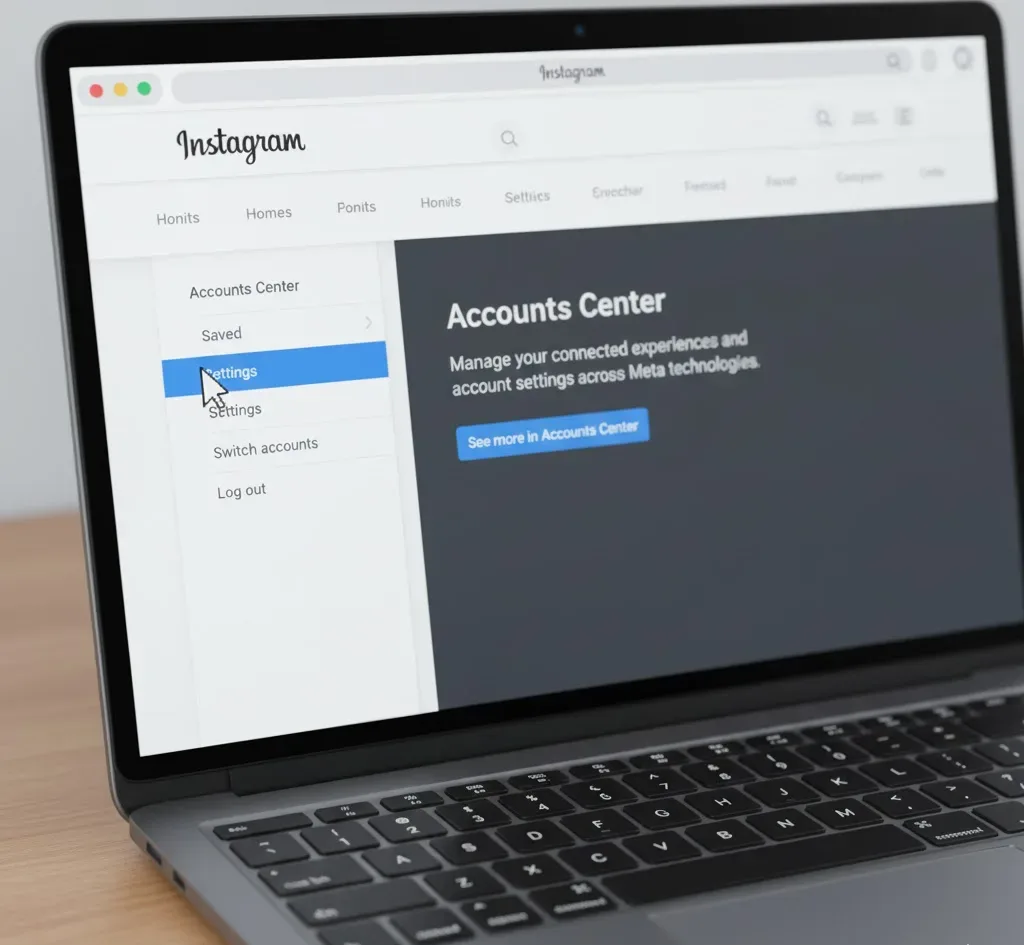 Navigate to Accounts Center