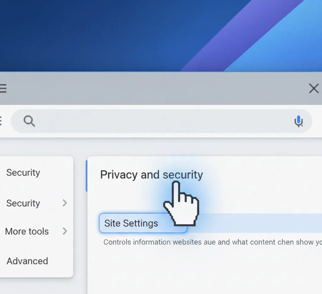 Navigate to Site Settings