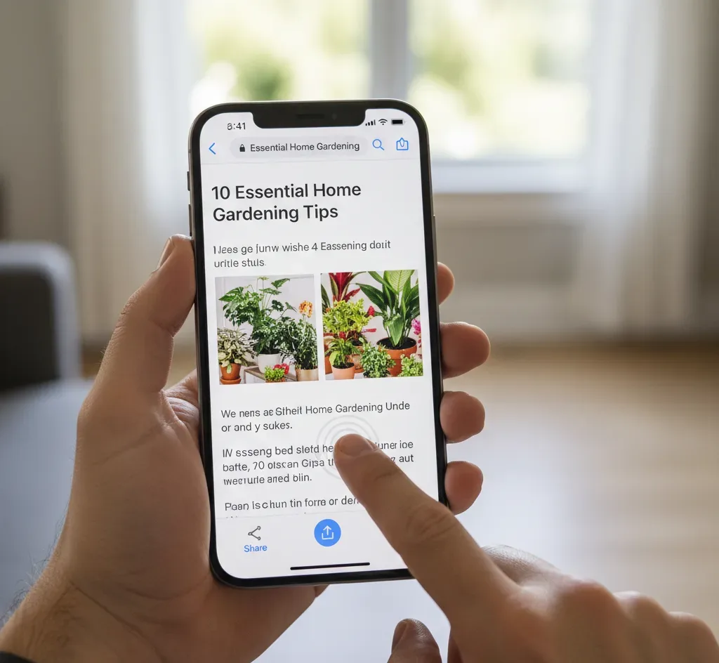 Using Find on Page in iOS 15 and Later