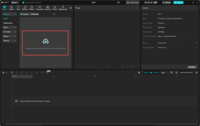 Import Your Video and Add a Text Layer