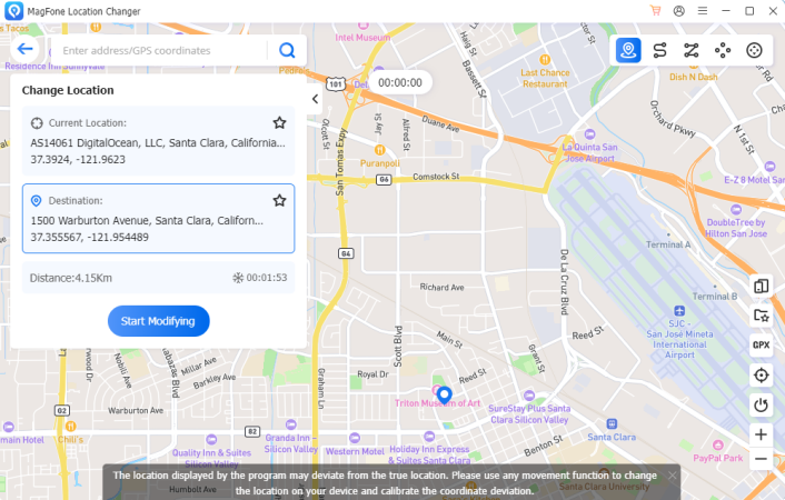 Run MagFone Location Changer 