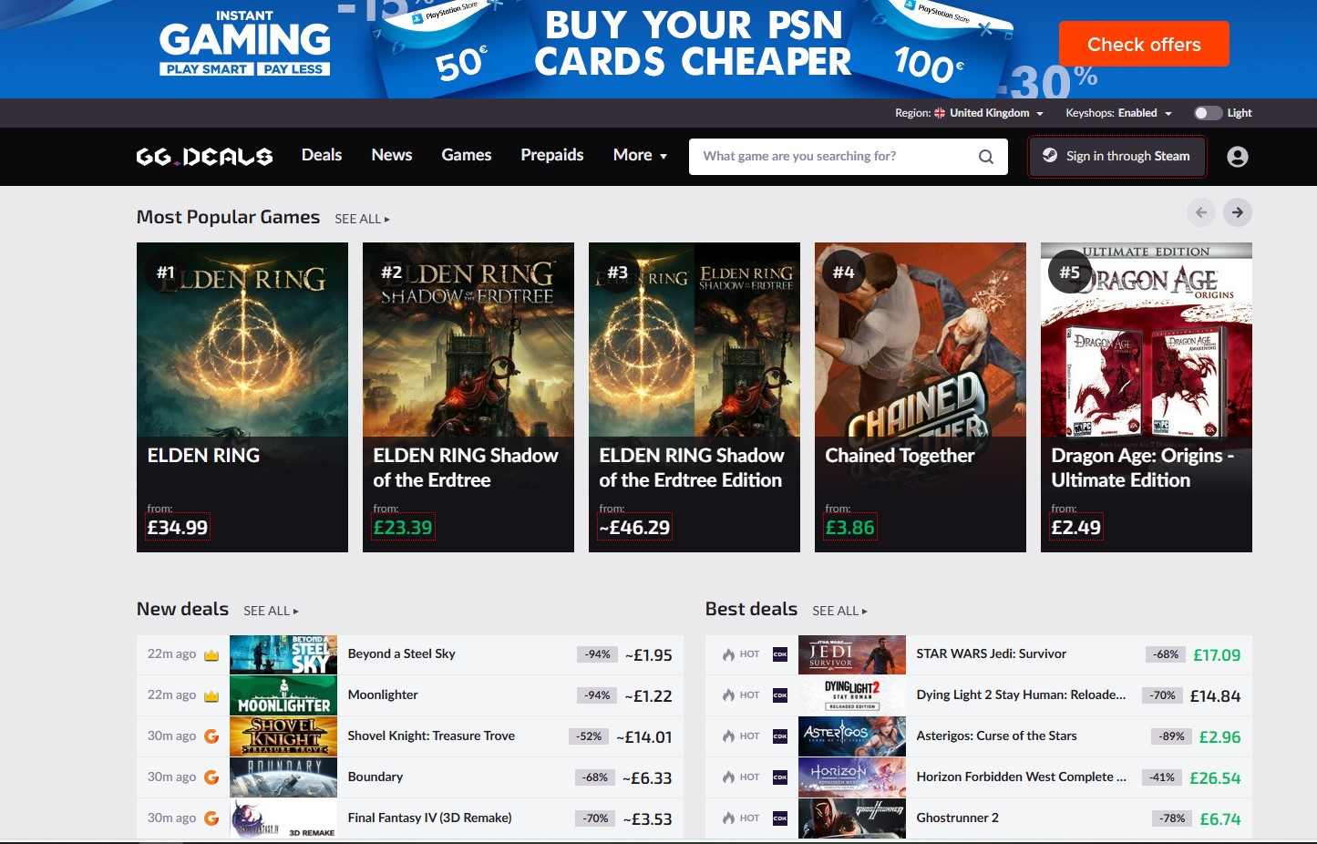 Smart digital game shopping – it’s easy with GG.deals