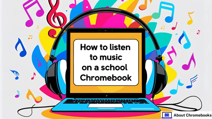 how to listen to music on a school chromebook