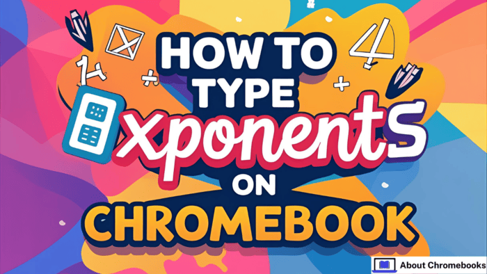 how to type exponents on chromebook