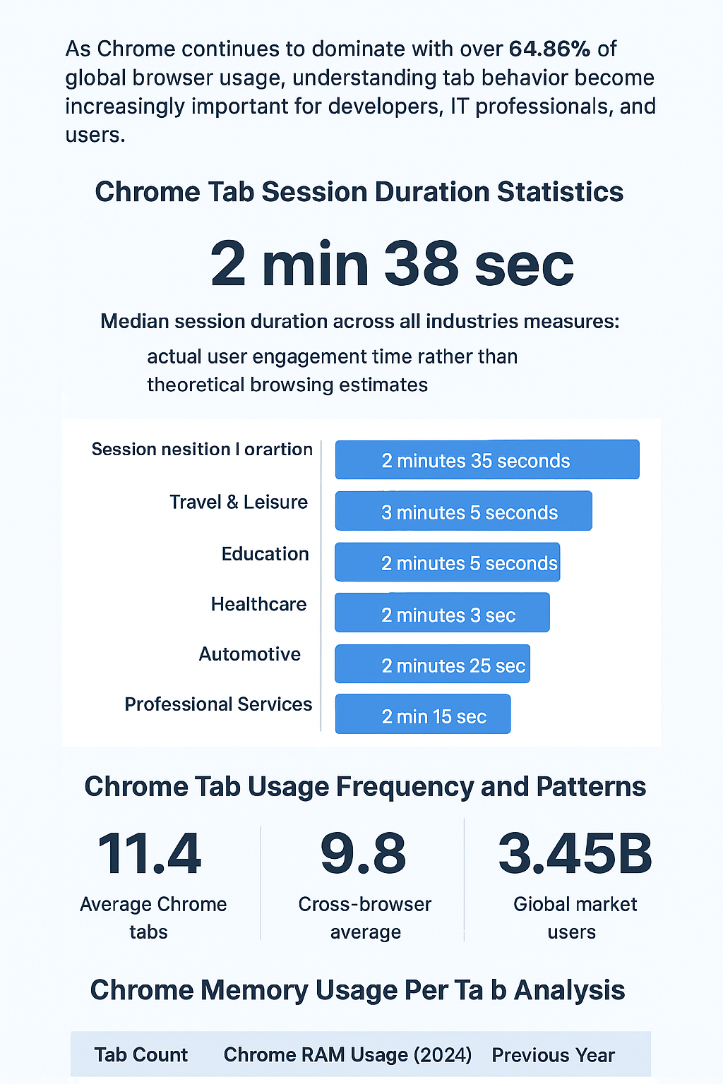 Average Chrome Tab Lifespan Statistics (2025)