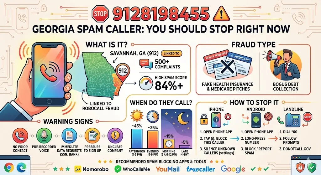 9128198455 Georgia Spam Caller You Should Stop Right Now