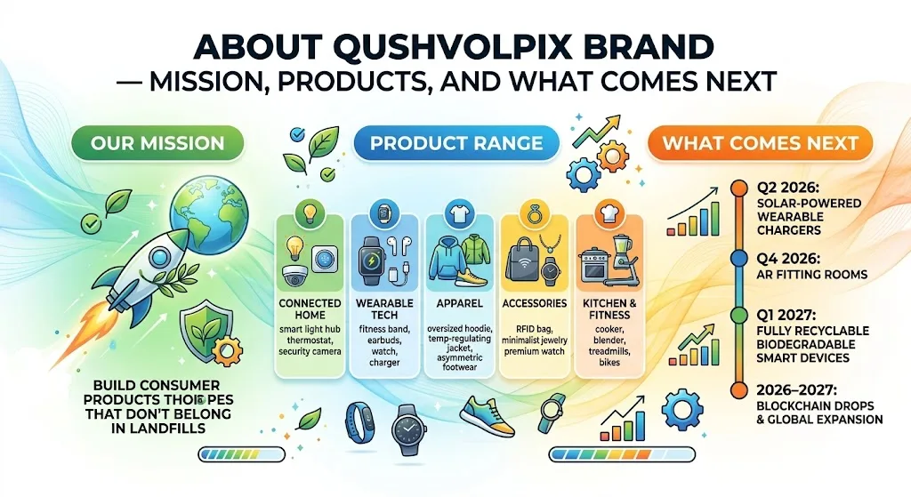About Qushvolpix Brand — Mission, Products, and What Comes Next