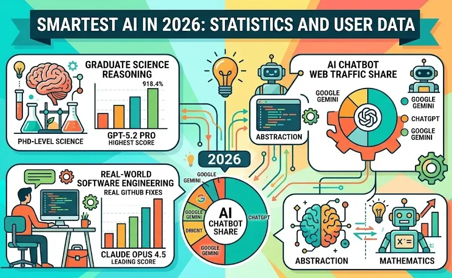 Smartest AI In 2026 [Statistics And User Data]