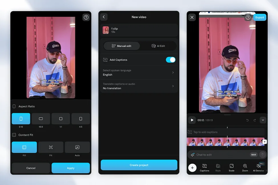 Add Text Captions For Silent Viewing