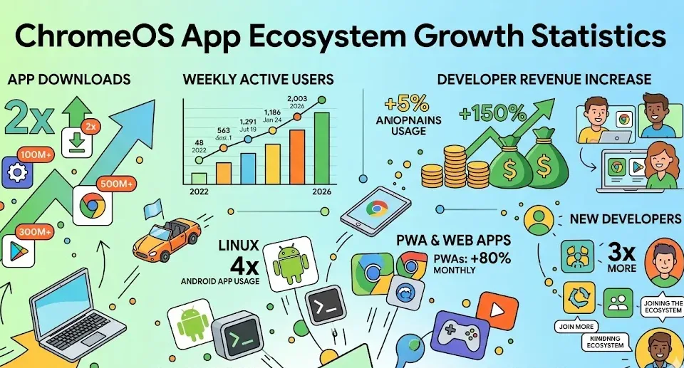 ChromeOS App Ecosystem Growth Statistics 2026