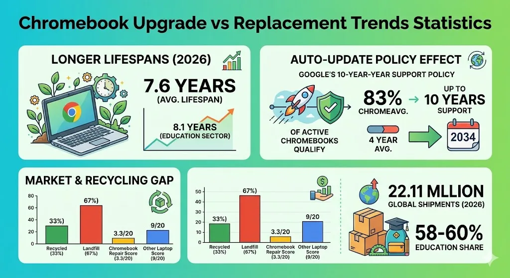 Chromebook Upgrade VS Replacement Statistics 2026