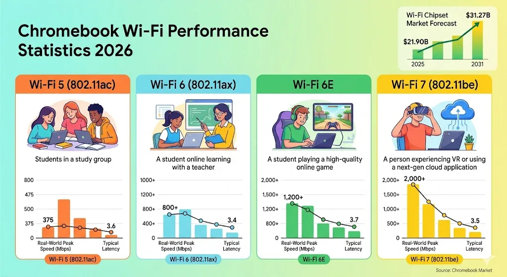 Chromebook Wi-Fi Performance Statistics 2026