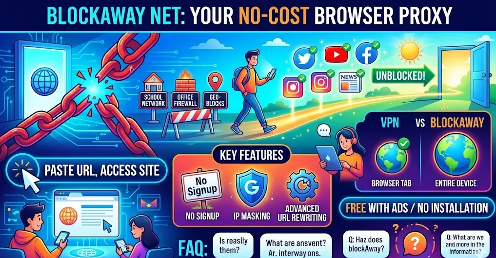 BlockAway Net: A No-Cost Browser Proxy For Unblocking Websites