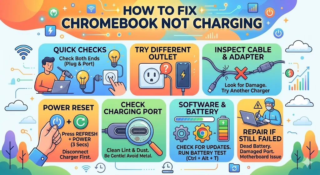 How to Fix Chromebook Not Charging