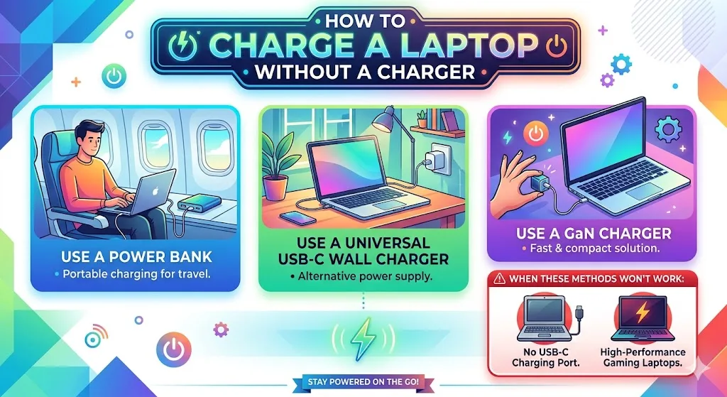 How To Charge Laptop Without Charge