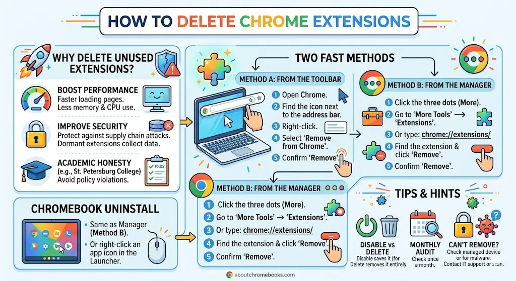 How to Delete Chrome Extensions