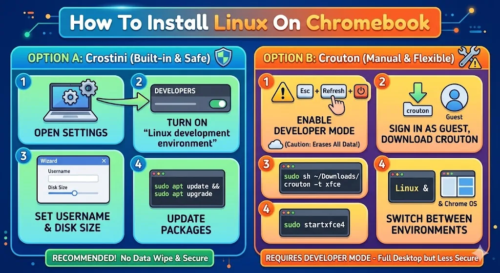 How To Install Linux On Chromebook