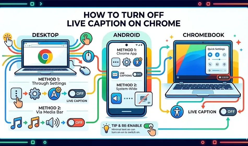 How to Turn Off Live Caption on Chrome